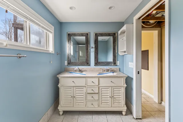 a utility room with washer and dryer