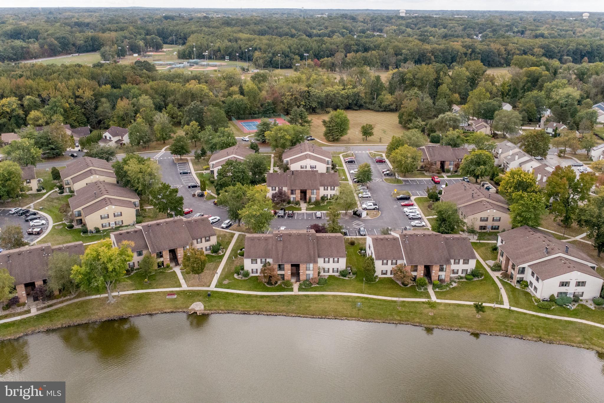 60 B Sumac Court Mount Laurel, NJ 08054 - Photo 41 of 42 an aerial view of residential houses with outdoor space and river