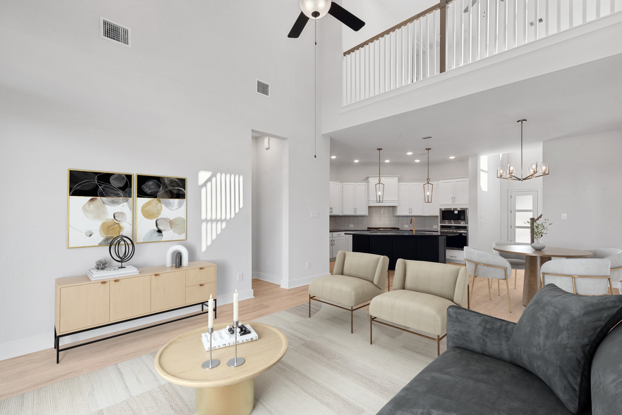 8751 Mancos Valley Porter, TX 77365 - Photo 5 of 48 a living room with furniture and kitchen view