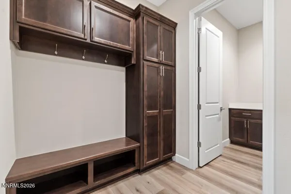 a close view of closet