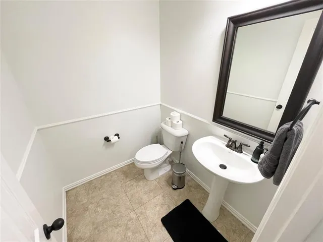 a close view of utility room