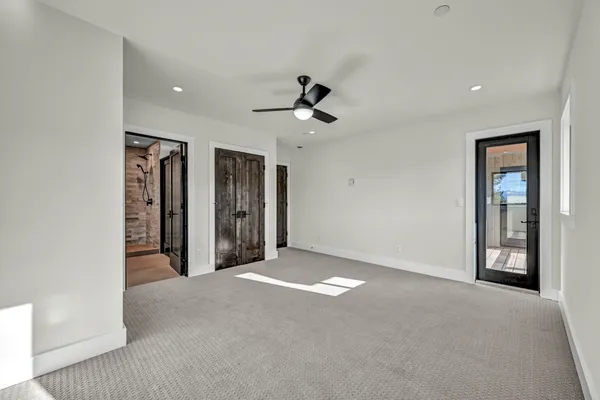a view of an empty room