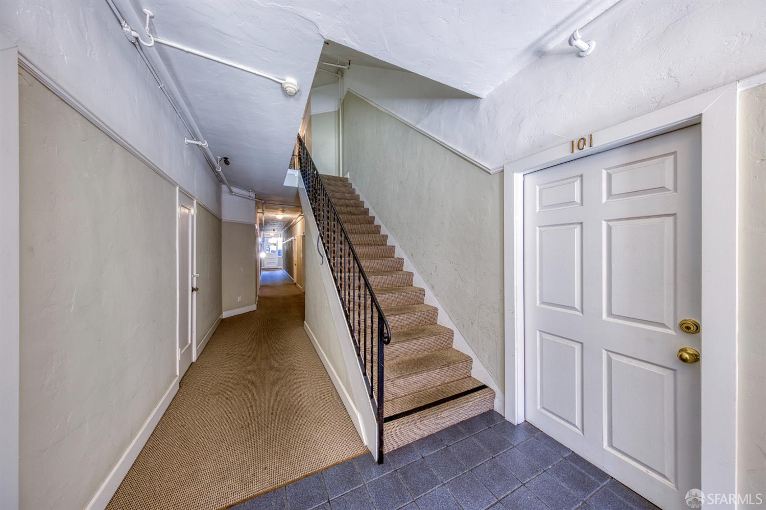 2451 Le Conte Avenue Berkeley, CA 94709 - Photo 29 of 36 a view of a hallway with staircase