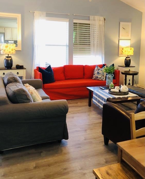 106 Coconut Road Surfside Beach, TX 77541 - Photo 12 of 25 a living room with furniture and a window