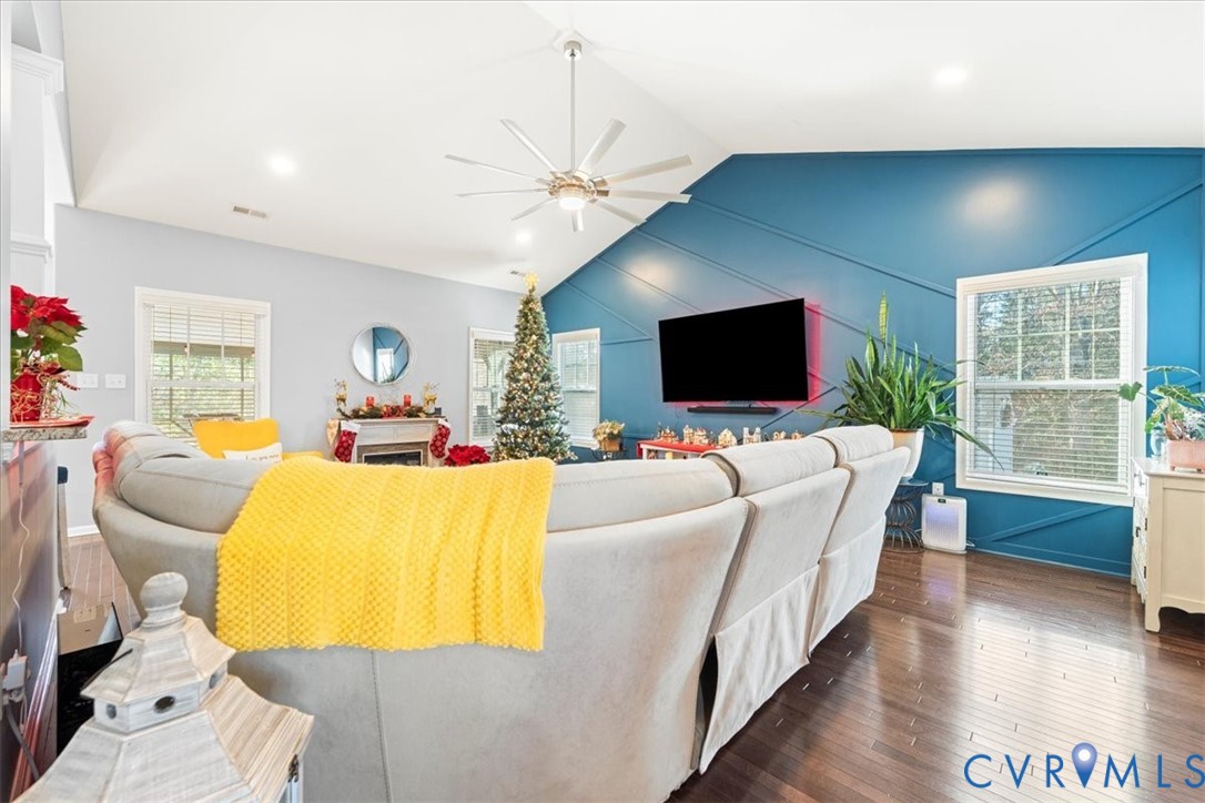 9119 Clearbrook Court Chesterfield, VA 23832 - Photo 13 of 50 a living room with furniture and a flat screen tv