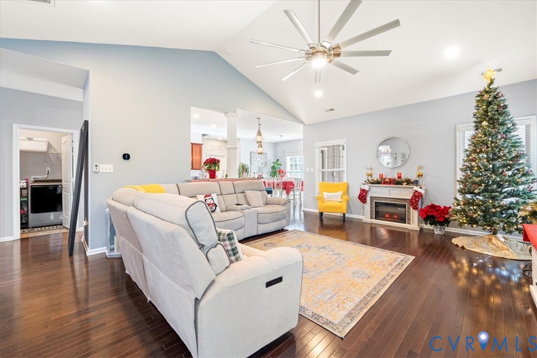 9119 Clearbrook Court Chesterfield, VA 23832 - Photo 14 of 50 a bed room with furniture and a chandelier