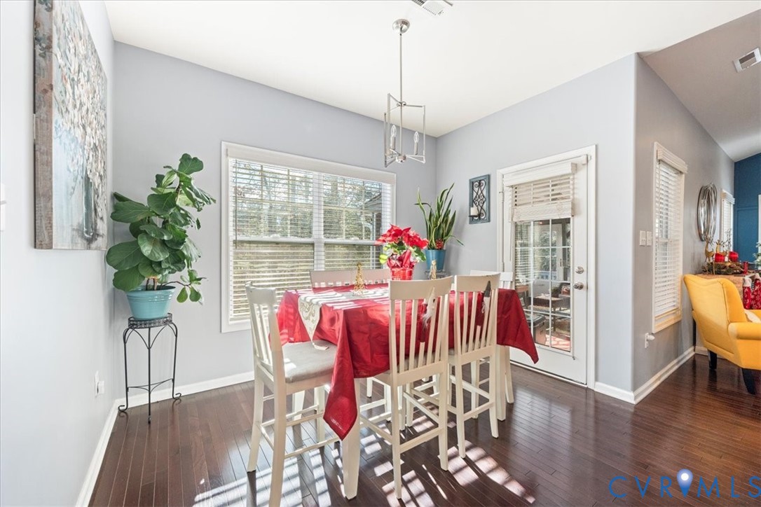 9119 Clearbrook Court Chesterfield, VA 23832 - Photo 20 of 50 Dining space with dark wood finished floors