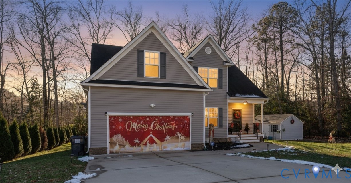 9119 Clearbrook Court Chesterfield, VA 23832 - Photo 2 of 50 Traditional-style home featuring covered porch, dr
