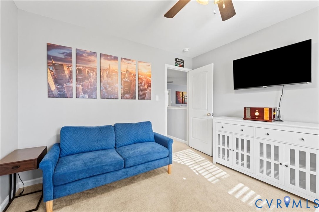 9119 Clearbrook Court Chesterfield, VA 23832 - Photo 40 of 50 Living area with light colored carpet and a ceilin