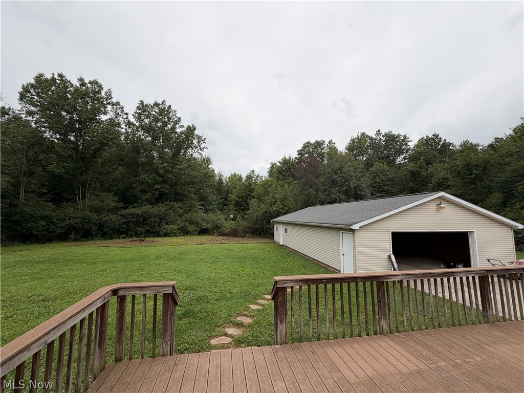 7213 Davis Road Orwell, OH 44076 - Photo 23 of 24 View from back deck to back of property