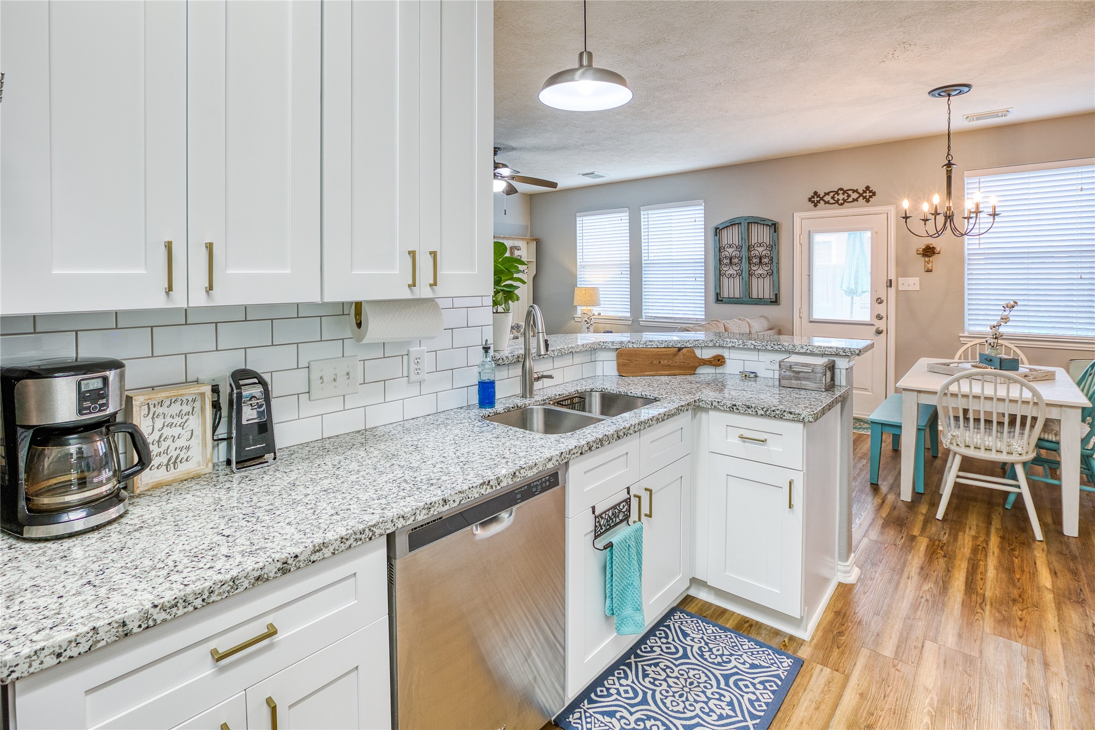 280 Brandy Ridge Lane Dickinson, TX 77539 - Photo 10 of 27 a kitchen with stainless steel appliances granite countertop a sink stove and cabinets