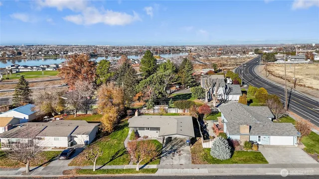 an aerial view of a city