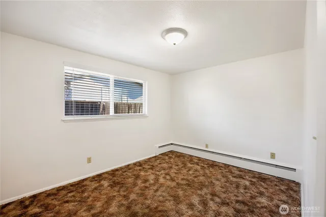 an empty room with an entryway