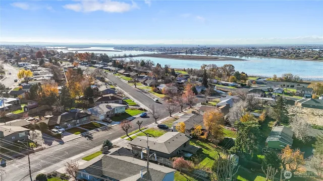 an aerial view of a city