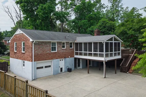 a house view with a garden space