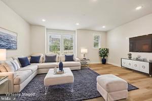 7355 Mountaineer Drive Alexandria, VA 22306 - Photo 6 of 47 a living room with furniture and a flat screen tv