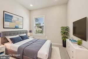 7355 Mountaineer Drive Alexandria, VA 22306 - Photo 10 of 47 a bedroom with a bed and a flat screen tv