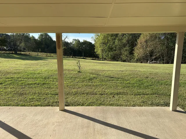 a view of an outdoor area and swimming pool
