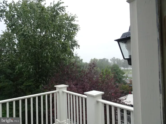 a view of city from balcony