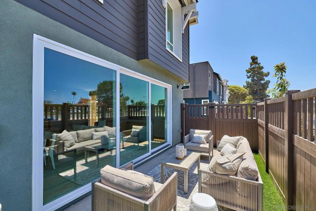 a view of balcony and patio