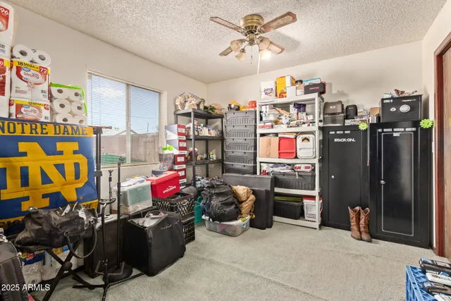 a view of a storage in a room