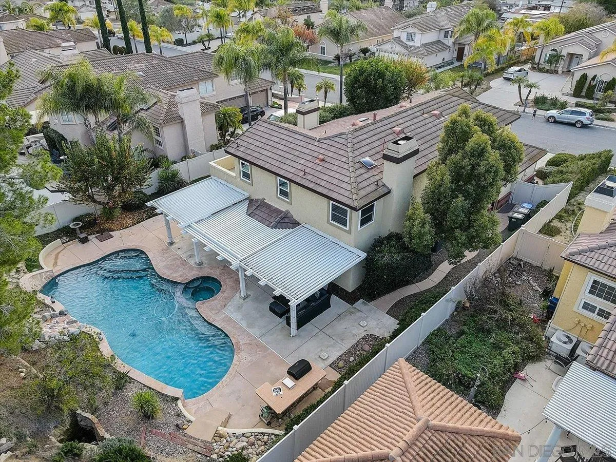 14381 Silver Heights Road Poway, CA 92064 - Photo 54 of 56 an aerial view of a house with a yard