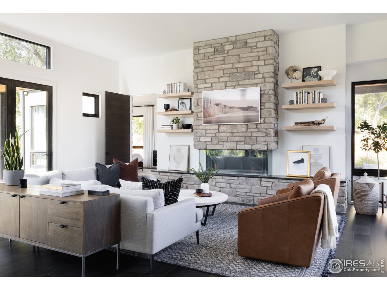3996 26th Street Boulder, CO 80304 - Photo 5 of 39 Living Room with fireplace