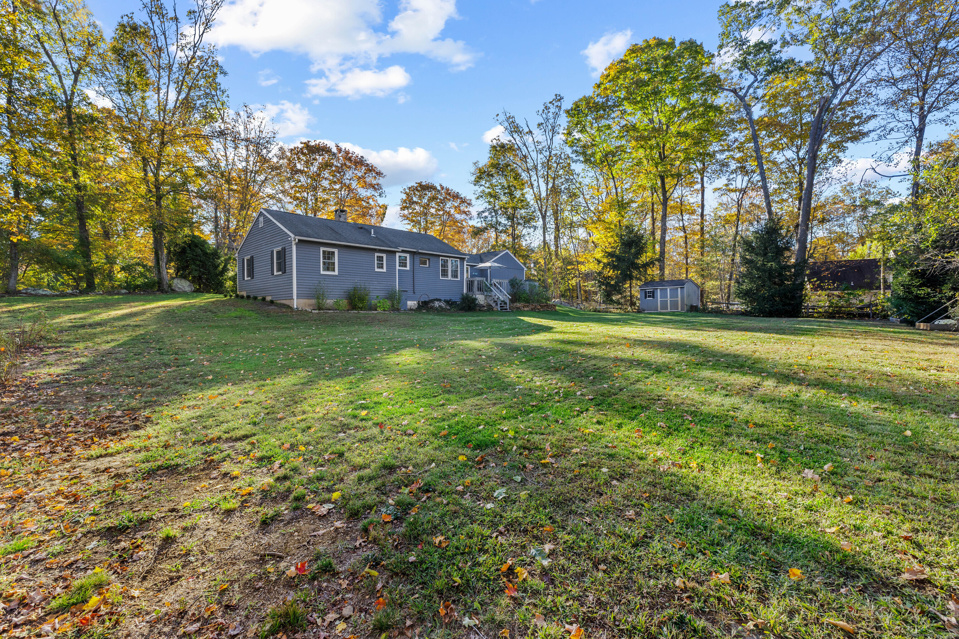 779 Summer Hill Road Madison, CT 06443 - Photo 34 of 40 a view of a big yard with plants and large trees