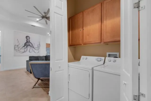 a room with storage and utility