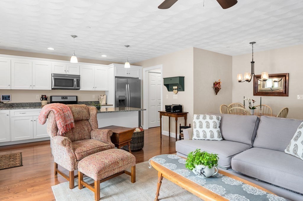 13 Freedom Way, Unit 13 Merrimac, MA 01860 - Photo 9 of 26 a living room with furniture and a flat screen tv