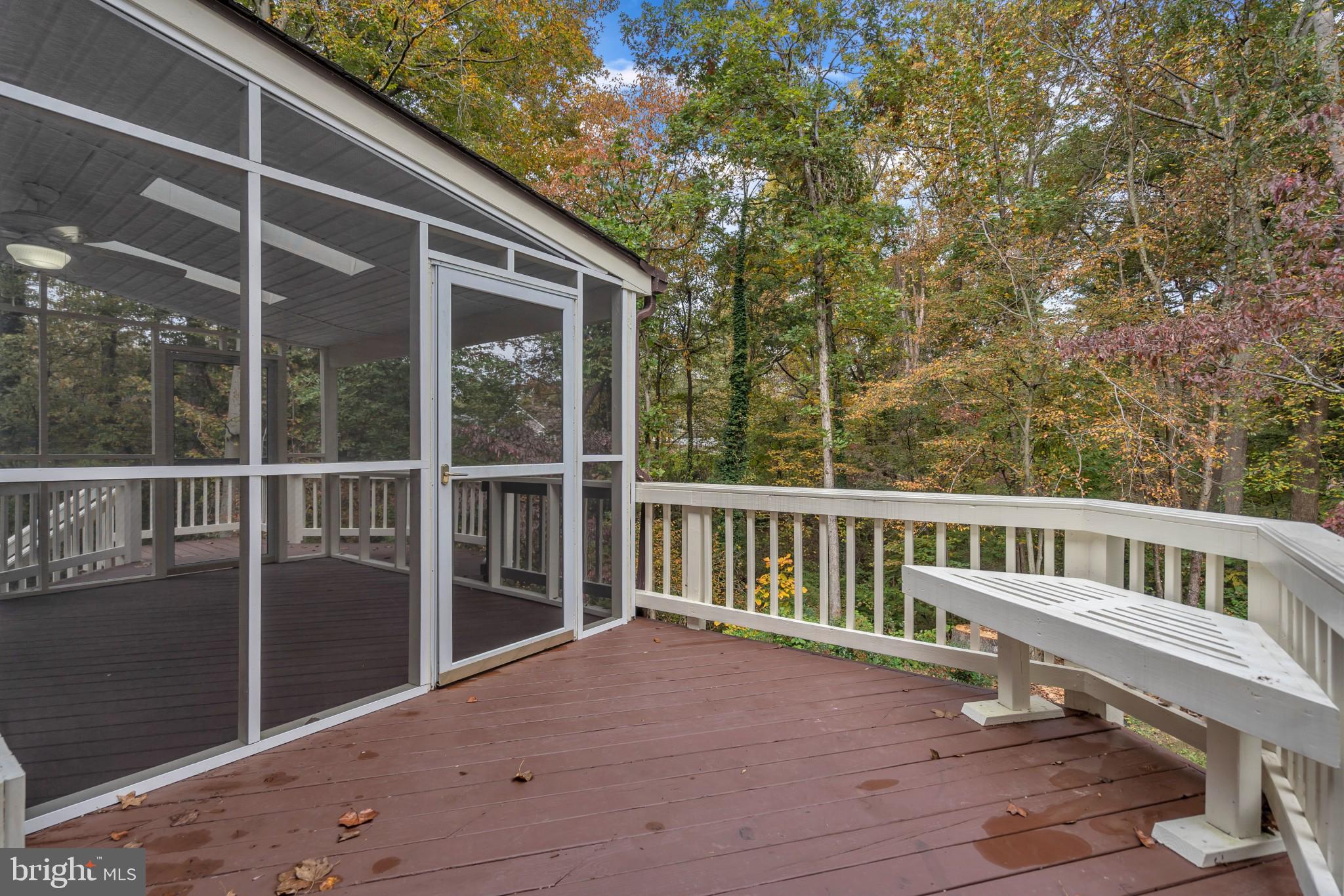 7029 Highbridge Road Bowie, MD 20720 - Photo 16 of 47 Deck off the screened in portion