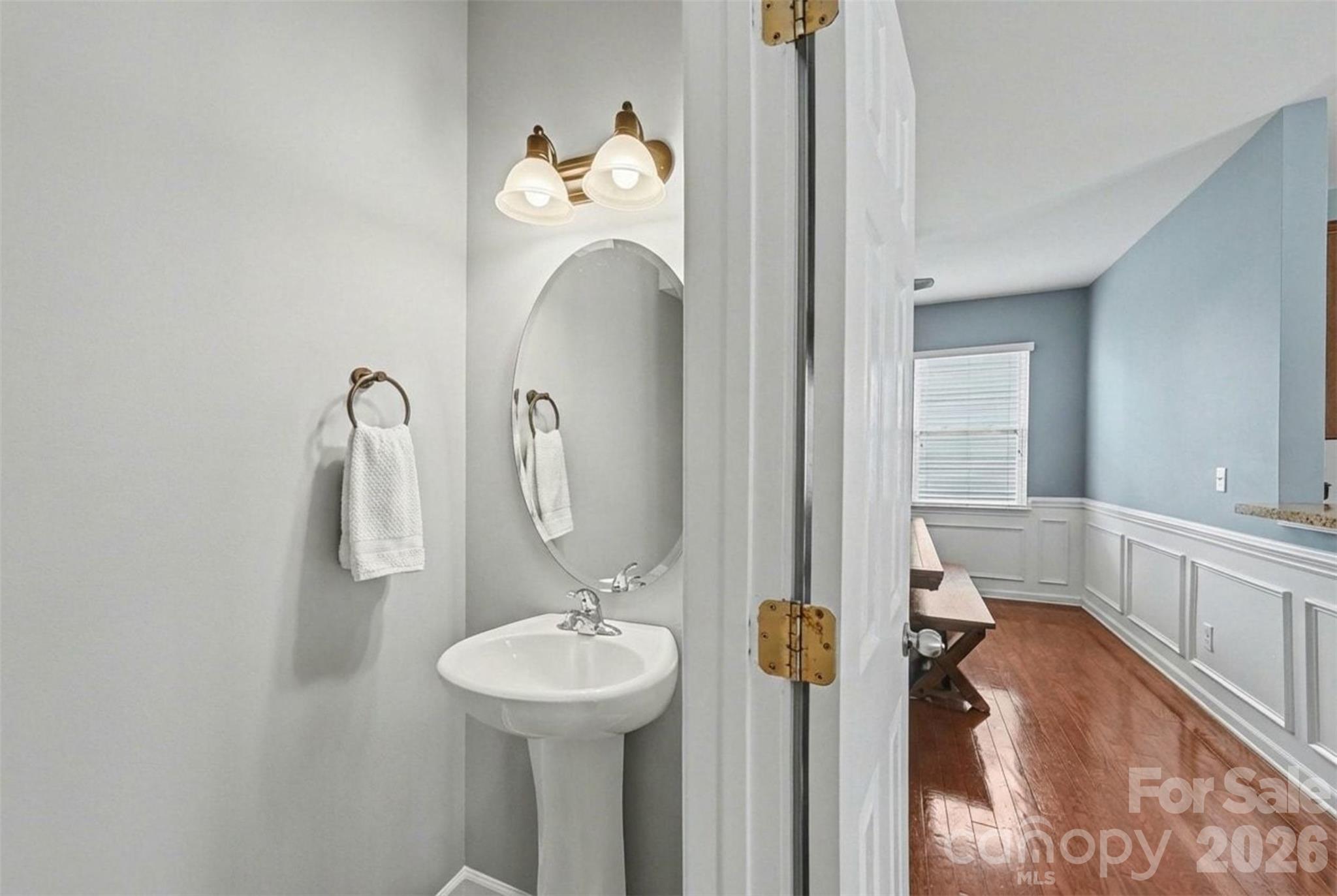 3009 Canopy Drive Indian Trail, NC 28079 - Photo 15 of 35 a bathroom with a sink and mirror