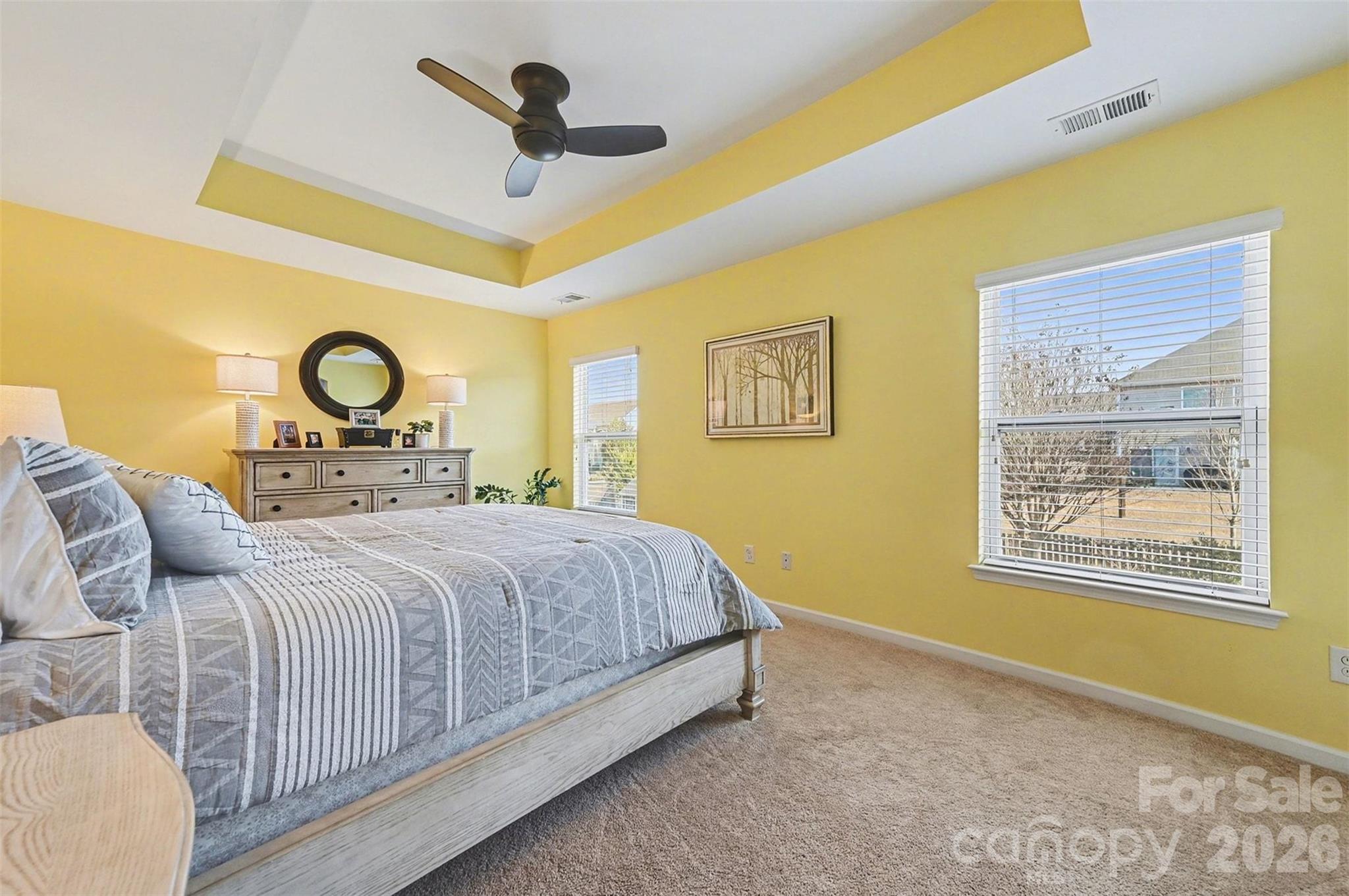 3009 Canopy Drive Indian Trail, NC 28079 - Photo 16 of 35 a bedroom with a bed and dresser with mirror