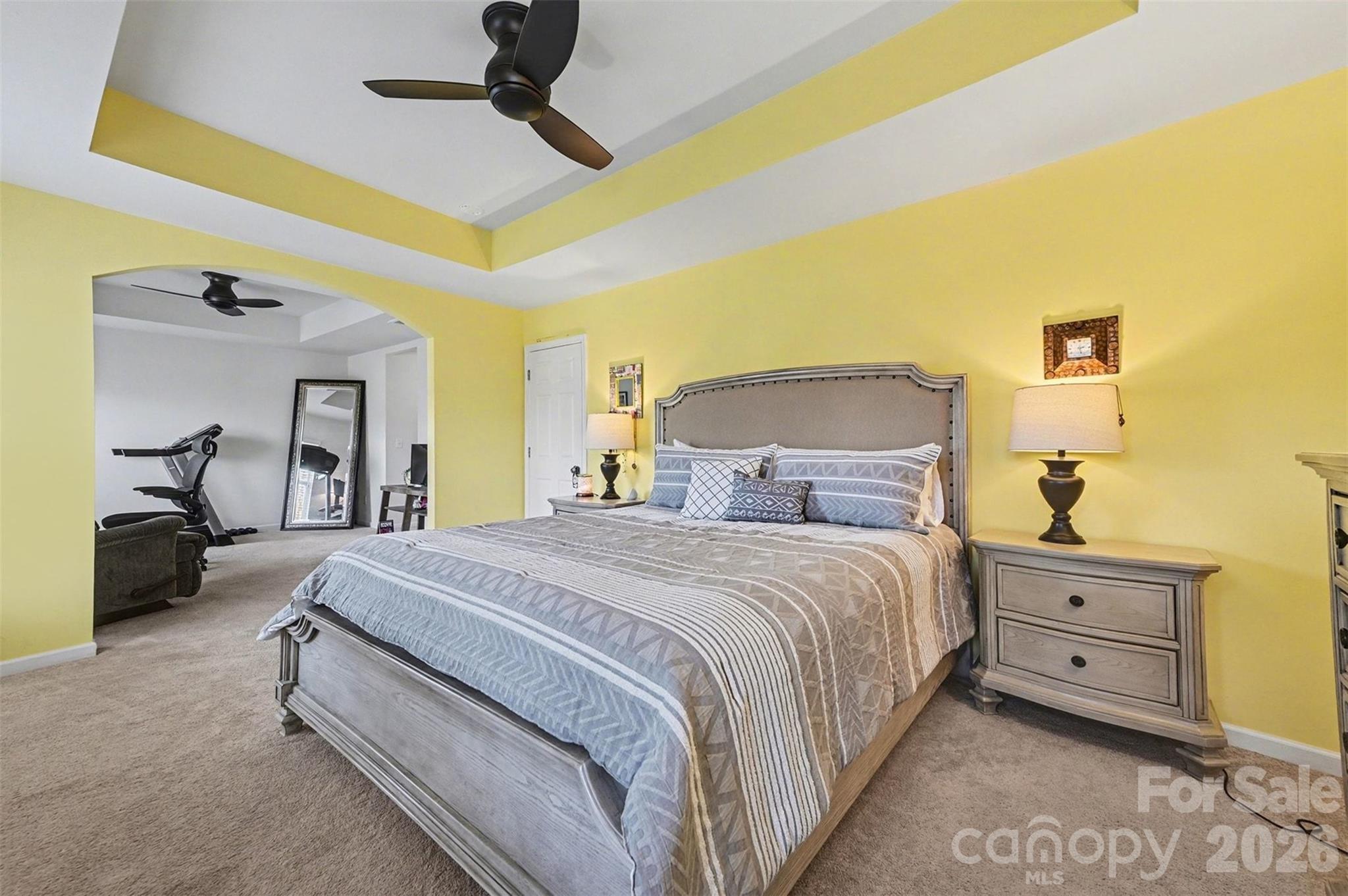 3009 Canopy Drive Indian Trail, NC 28079 - Photo 17 of 35 a bedroom with a bed and wooden floor
