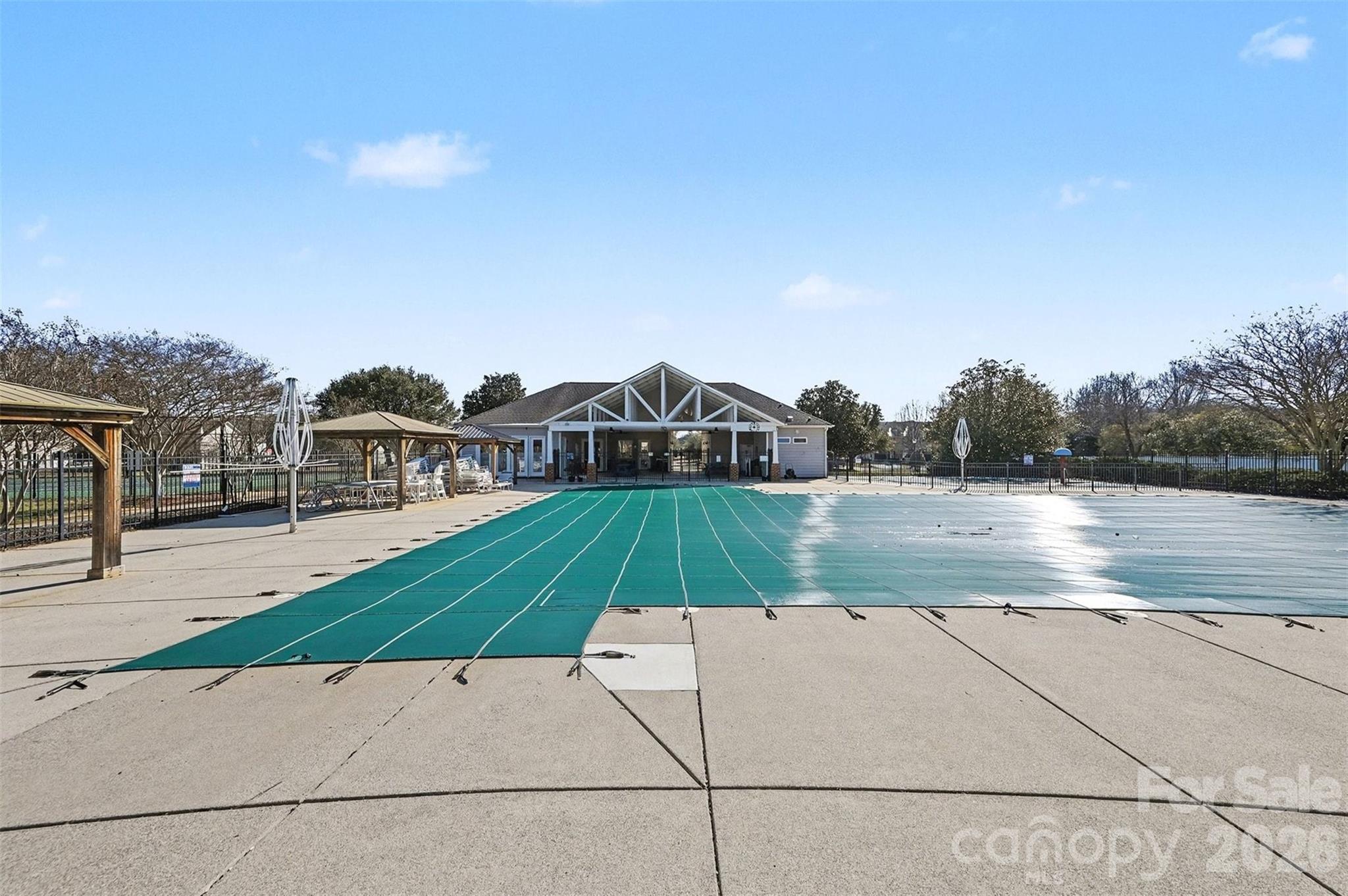 3009 Canopy Drive Indian Trail, NC 28079 - Photo 33 of 35 a view of yard with swimming pool and seating area