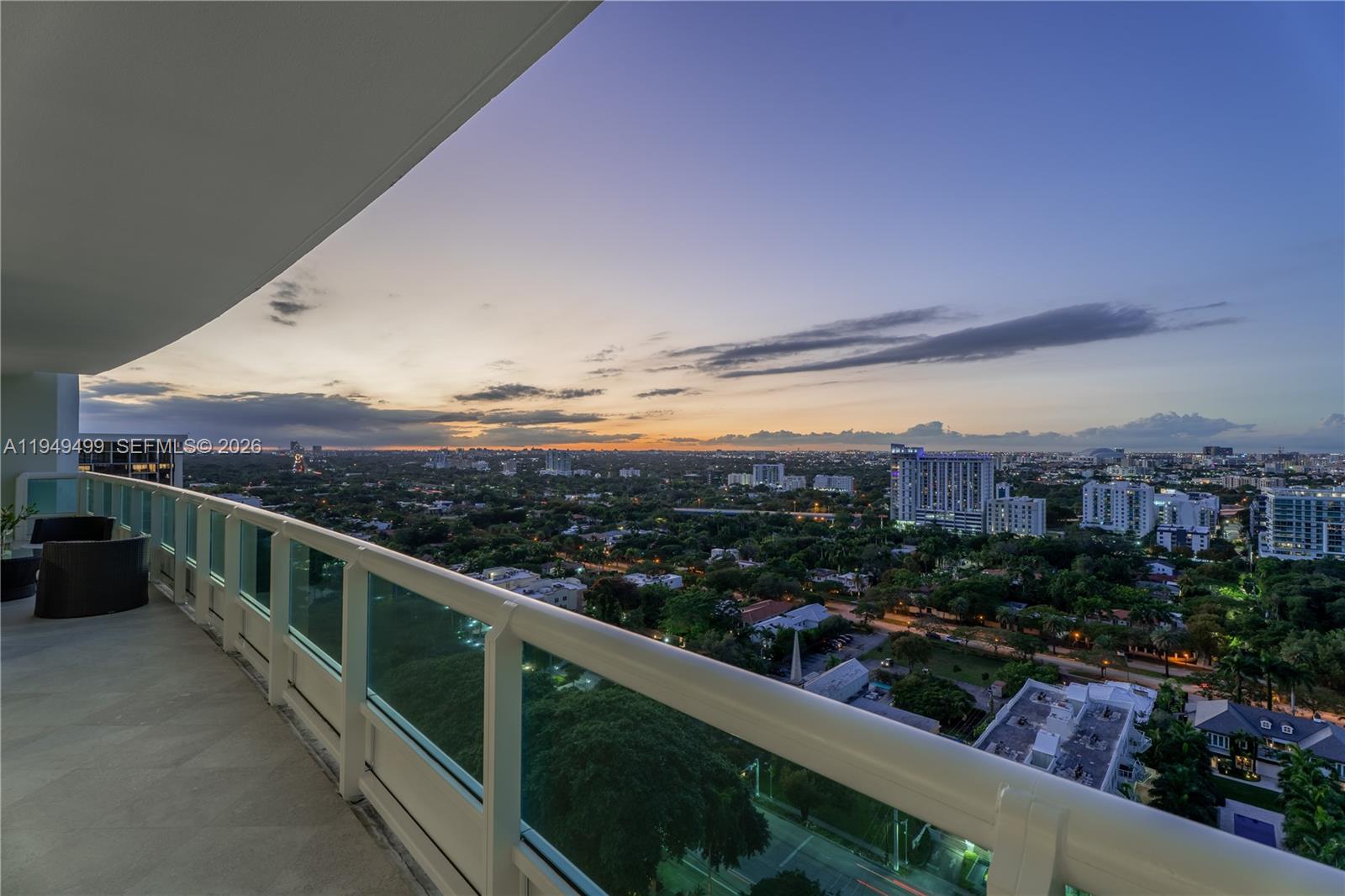 1643 Brickell Avenue, Unit 2506 Miami, FL 33129 - Photo 34 of 85 a view of city from balcony