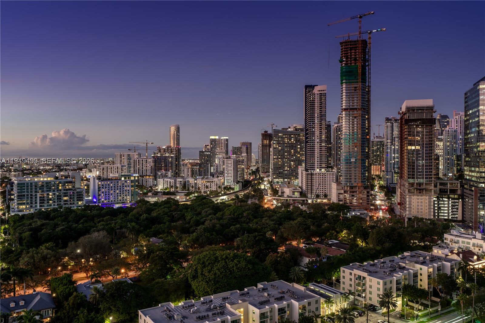 1643 Brickell Avenue, Unit 2506 Miami, FL 33129 - Photo 37 of 85 a view of a city with tall buildings