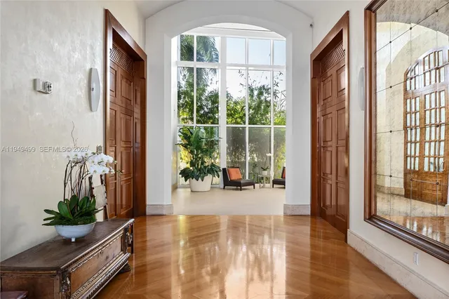 a view of a building with a street