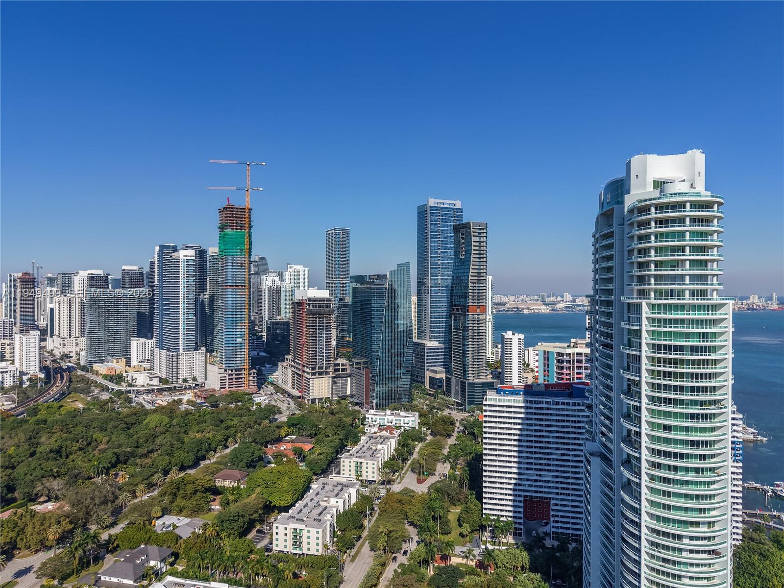 1643 Brickell Avenue, Unit 2506 Miami, FL 33129 - Photo 68 of 85 a city view with tall buildings