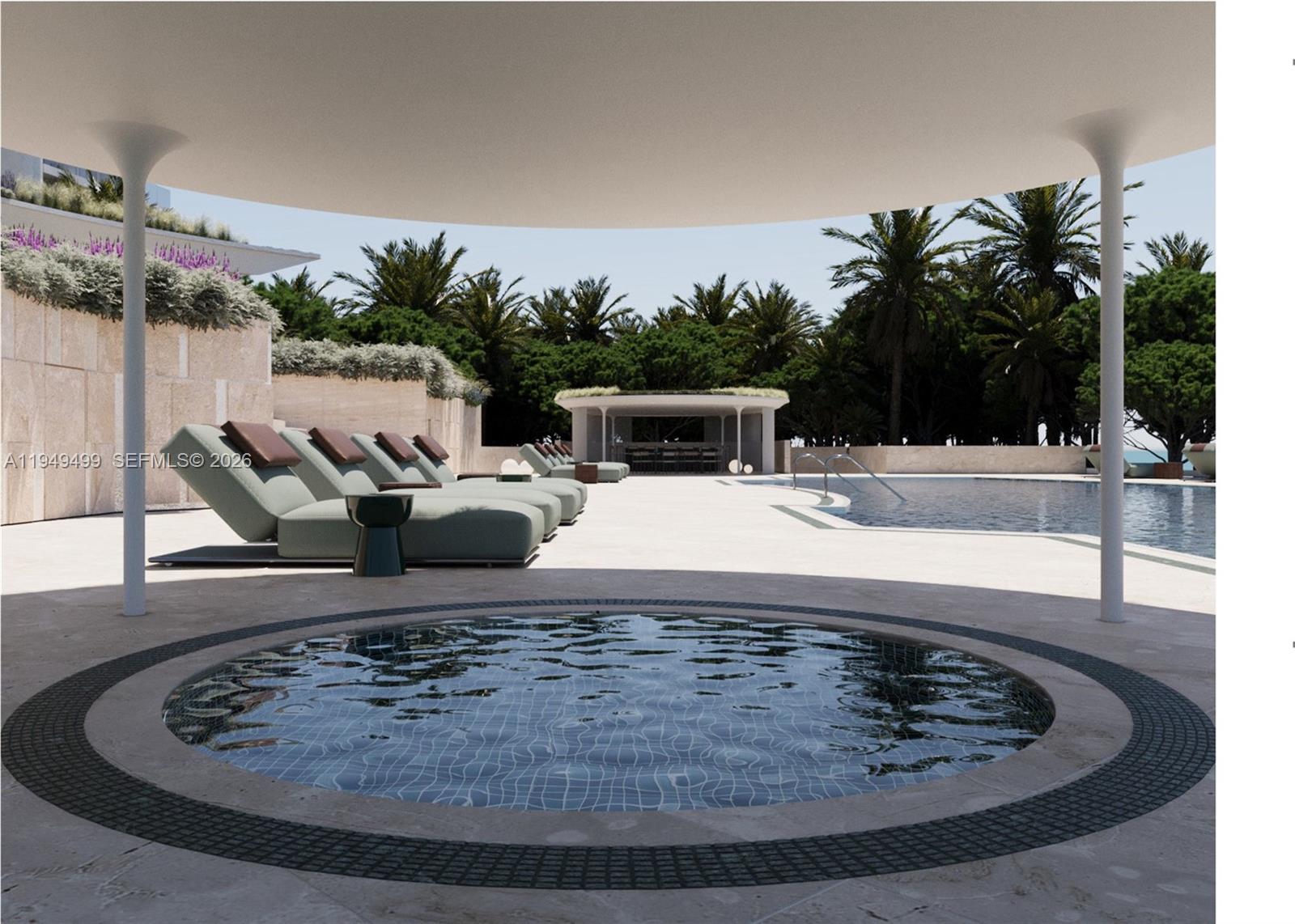 1643 Brickell Avenue, Unit 2506 Miami, FL 33129 - Photo 83 of 85 a view of a swimming pool with sitting area