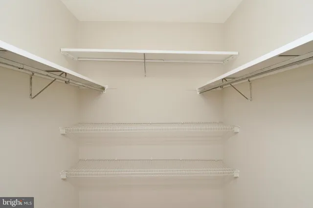 a close view of closet