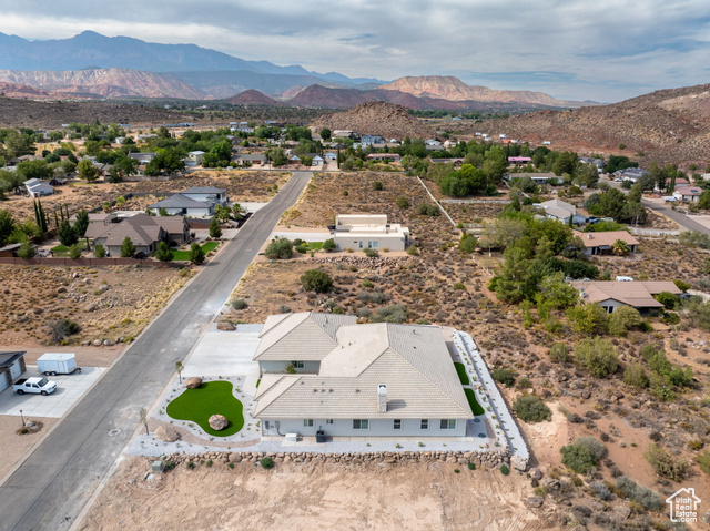 230 Boulder Way Leeds, UT 84746 - Photo 59 of 72 Aerial perspective of suburban area featuring mountains