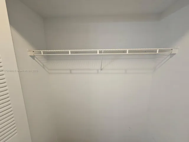a close view of closet
