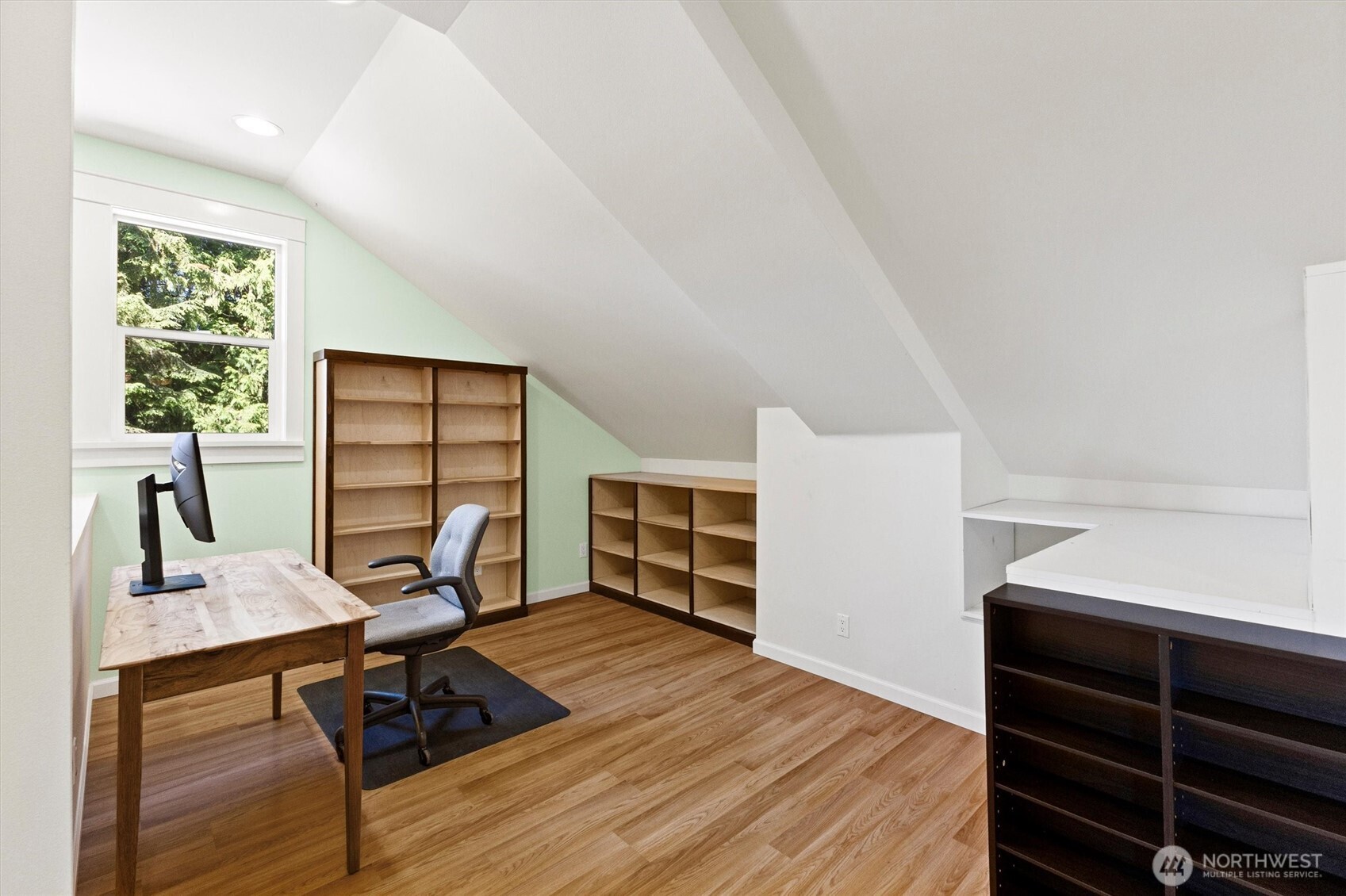 89 Grand View Lane Bellingham, WA 98229 - Photo 25 of 40 a view of a workspace with furniture and a window