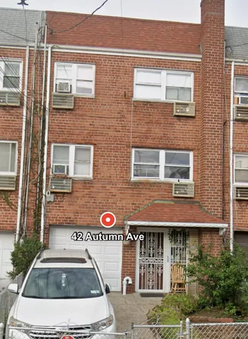 a front view of a building