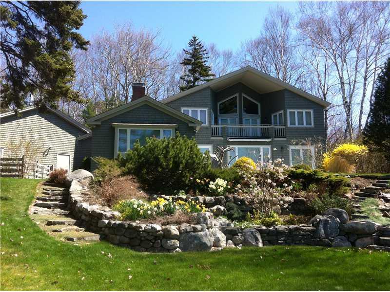 33 Cunningham Road Freeport, ME 04032 - Photo 20 of 21 Exterior Front. Spring plantings......