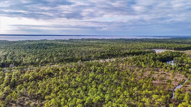 a view of a city and an ocean view
