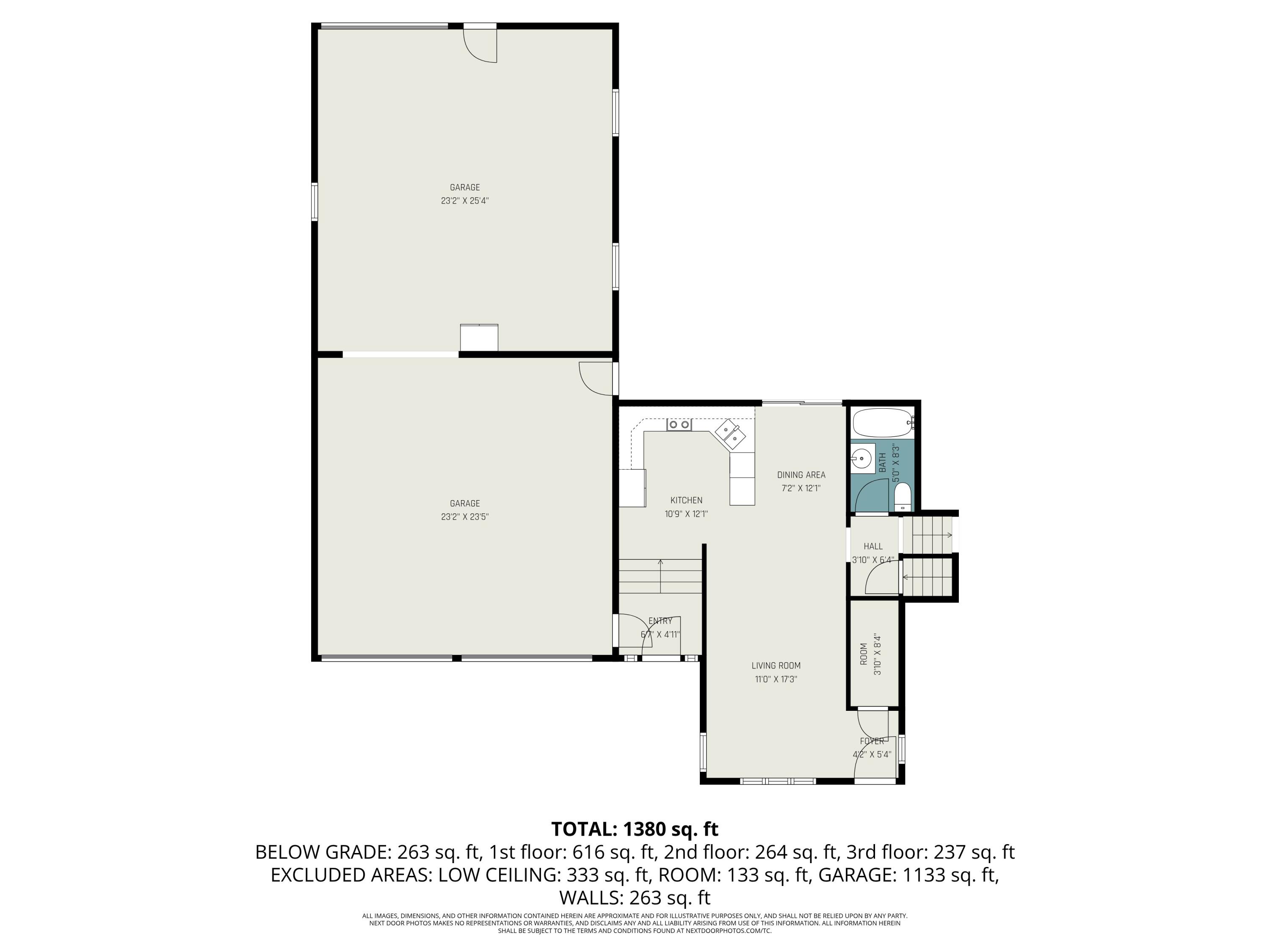 1198 Blair Street Jenison, MI 49428 - Photo 36 of 39 Main level and double garage floor plan