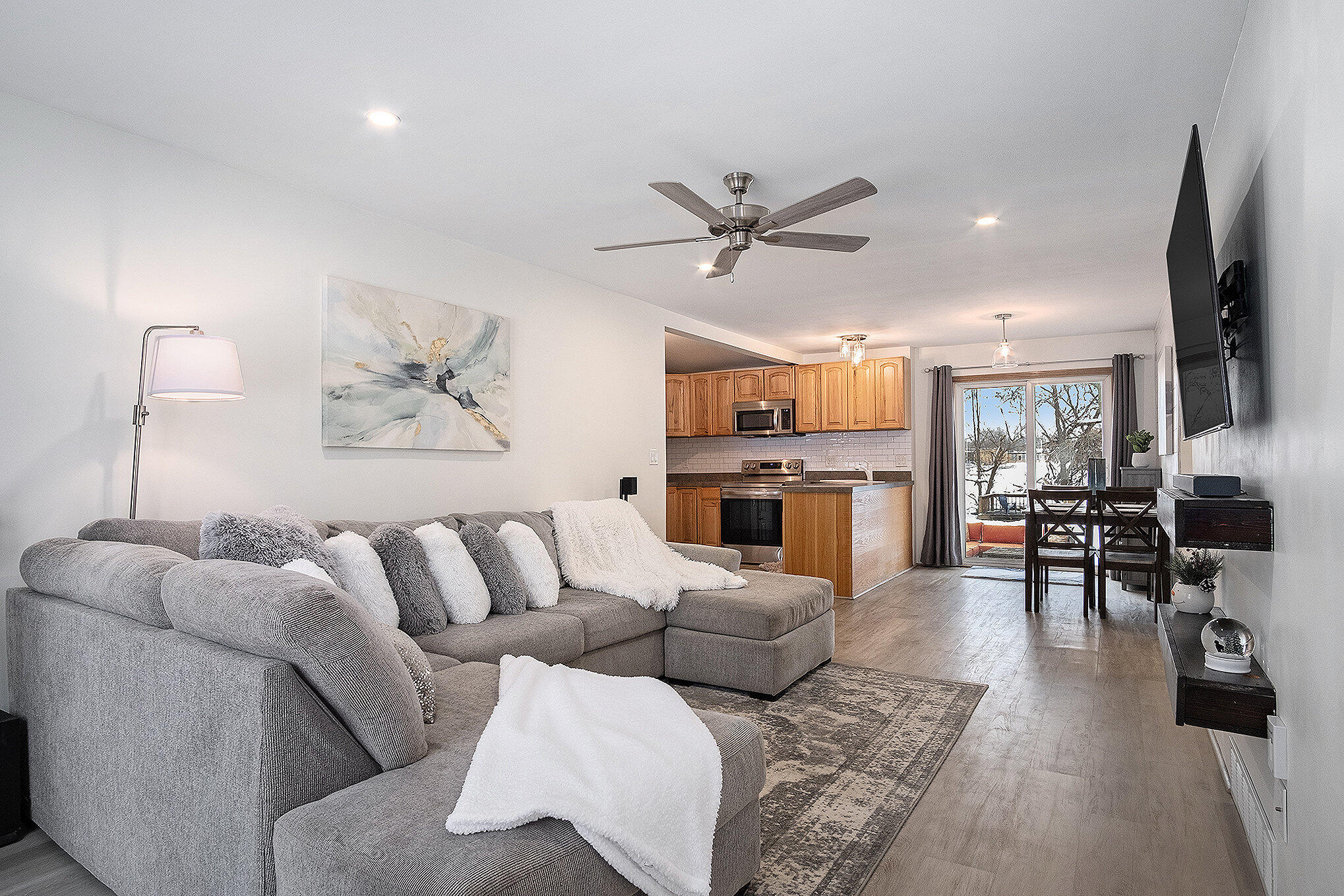 1198 Blair Street Jenison, MI 49428 - Photo 5 of 39 Living to kitchen dining view