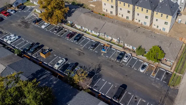 an aerial view of a city
